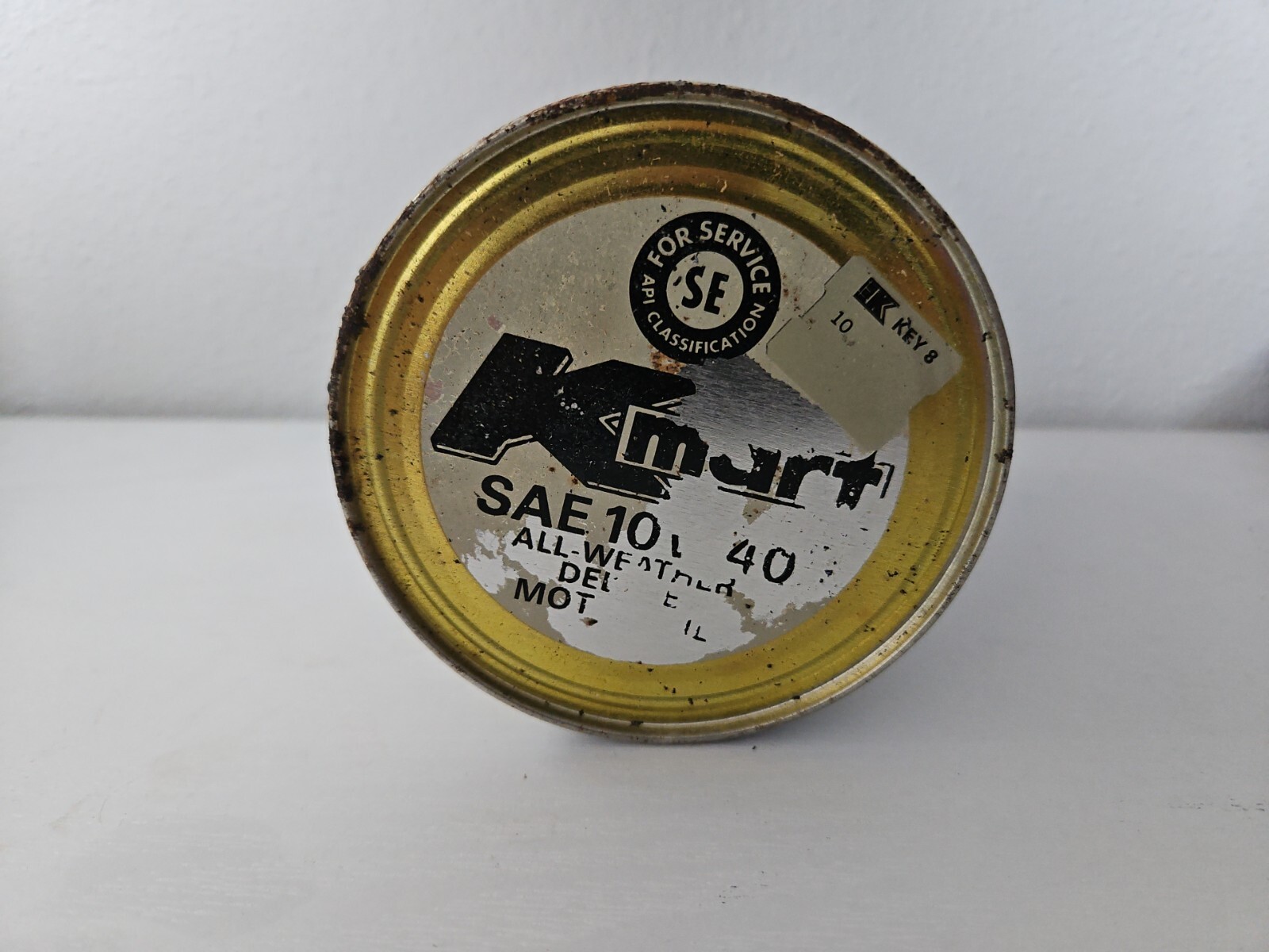 VINTAGE KMART 1QUART ALL WEATHER DELUXE 10W40 MOTOR OIL CAN, UNOPENED eBay