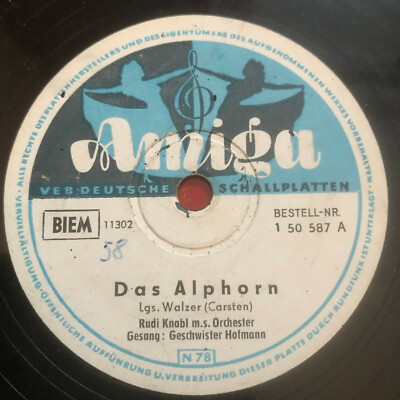 The Amigos ~ The Alphorn ~ I Call from the Mountain Halli Hallo ~ 78 RPM