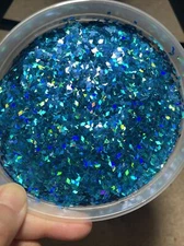 Solvent Resistant Holographic RHOMBUS 2MM shape Glitter Nail Art Face Crafts 50G