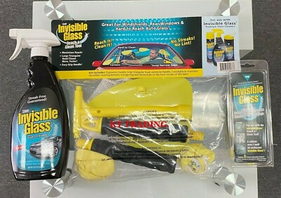 Invisible Glass Car Auto Windshield Windows Reach & Clean Tool Complete Care Kit