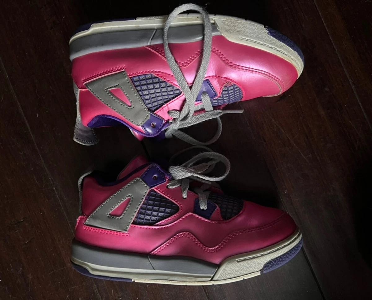 Jordan 4 pink and purple sale