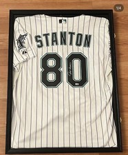 Giancarlo Stanton Pro Debut Game Worn Jersey PHOTO MATCH +Auto. New York Yankees