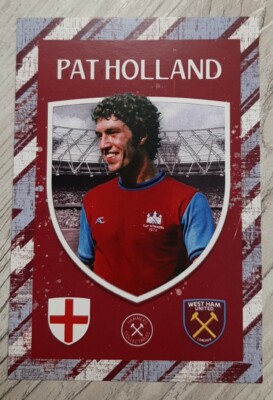 Pat Holland Hammers Collectables Trading Card 2022/3 West Ham United & England