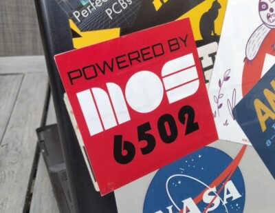Powered by MOS 6502 Sticker - 2.75''x2.75'' Vinyl Sticker