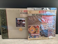 new BOY SCOUTS Scrapbook Photo Album 12"X12"  SCRAP KIT - SHRINK WRAP - RARE