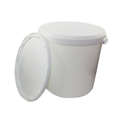 KE.030 - 30 Liter Plastikeimer inkl. Deckel Hobbock Kunststoffeimer Weiß