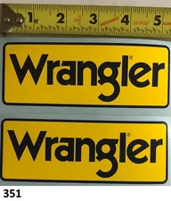 2! Wrangler sticker decal vintage Dale Earnhardt NASCAR ARCA DAYTONA RACING OVAL