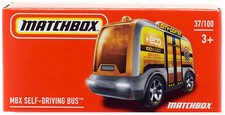 MBX Self-Driving Bus Diecast Car #37/100 Matchbox Power Grabs 2022 956C