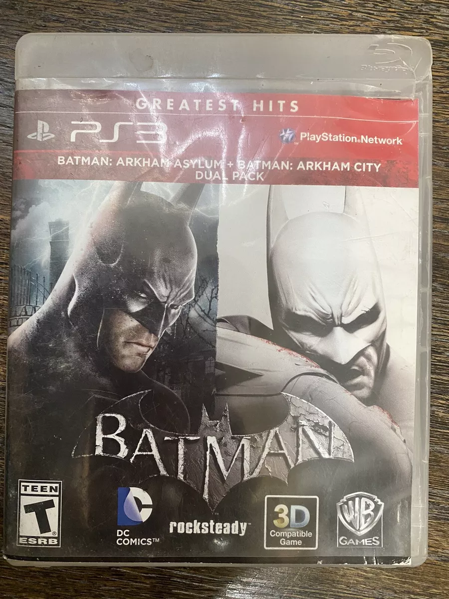 Combo Batman Arkham Asylum mais Arkham City - Jogo de Ps3 - Mídia Física