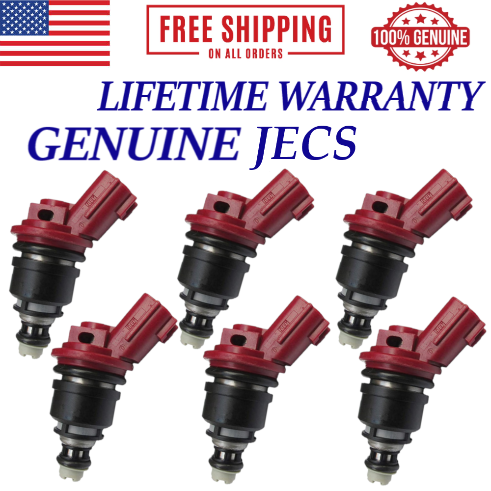 ami9622　0724 x6 OEM JECS Fuel Injectors For 1993-1997 Nissan 300ZX, Infiniti