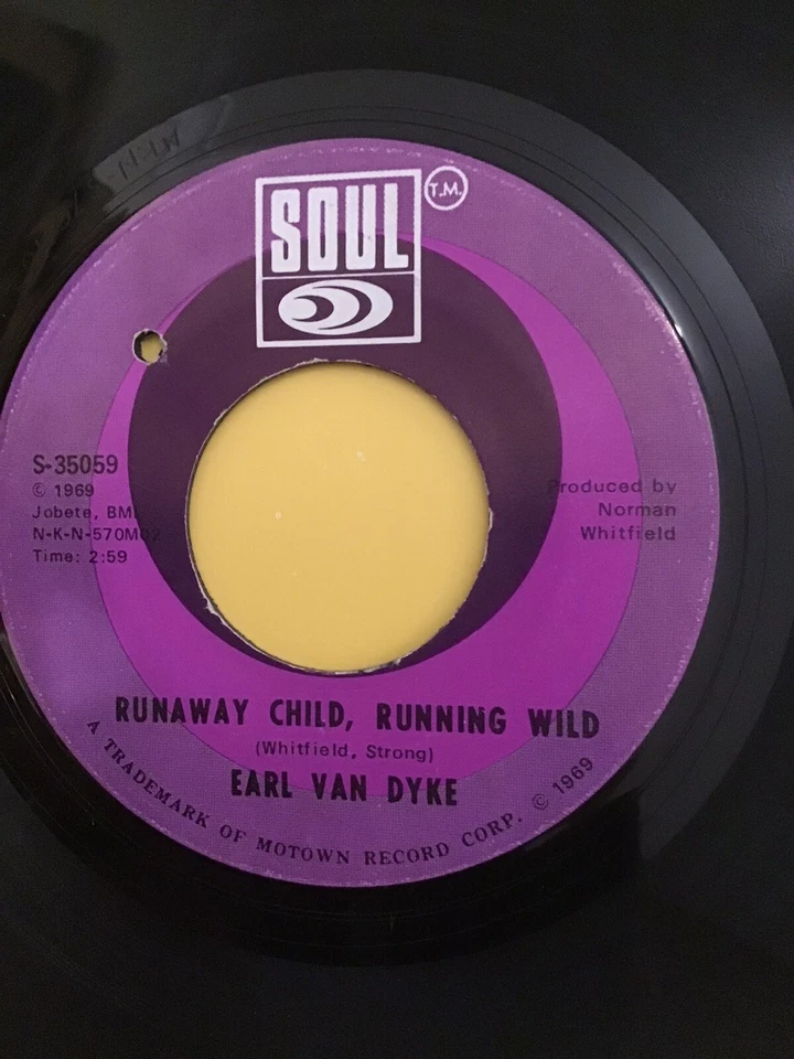 Earl Van Dyke - Gonna Give Her All The Love I Got /Runaway Child Running Wild Ex - Image 2 of 2