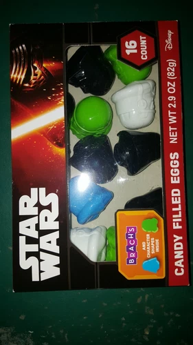 Star Wars Brach's Candy Heads Box with 14 Refillable Plastic Heads