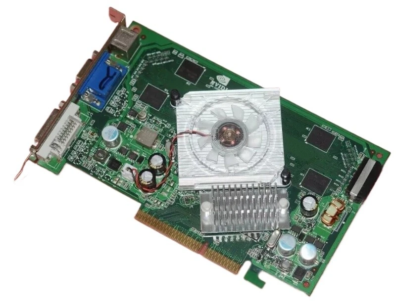 Nvidia GeForce 7600GS AGP 512MB Video Card TVO DVI VGA Stallone, Devil SWAT - Image 2 of 4