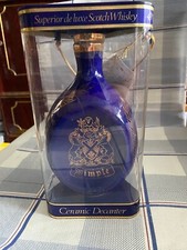 Dimple 12 ans Ceramic Decanter Bleu Superior de Luxe Scotch Whisky