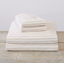 Great Bay Home Extra Soft Jersey Knit T-Shirt Queen Cotton Sheet Set 