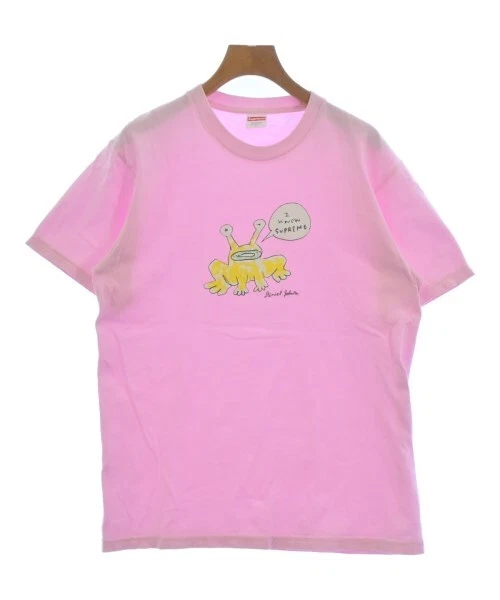 T shirt Supreme/coupe et cousu rose etc S 2200486538013