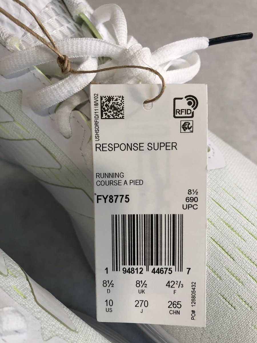 Adidas Response Super Boost Run Shoe White/Yellow/Blue