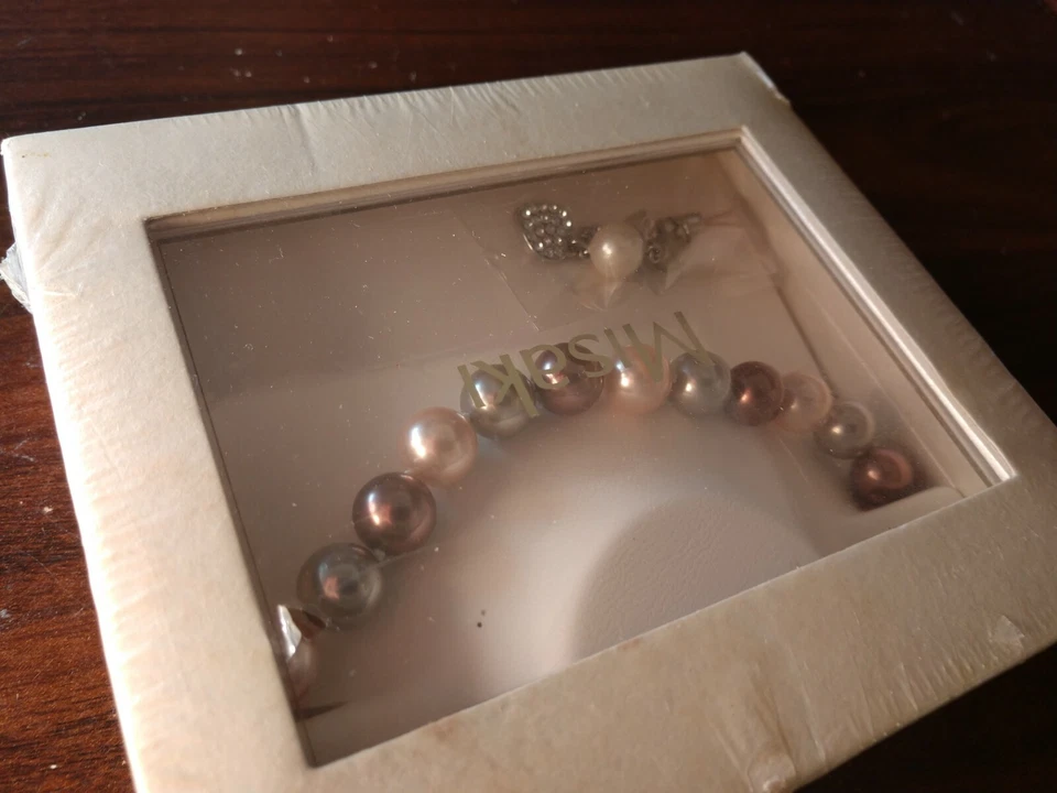 COLLAR MISAKI ROSA - PERLAS - NUEVO - ¡Envío en caja gratis con seguimiento! Foto 2 de 4