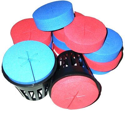 16 CLONE COLLAR INSERT plus 16 2'' NET POT CUPS HYDROPONIC CLONE SYSTEM GROW KIT