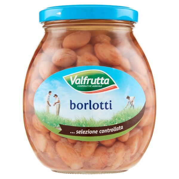 Valfrutta Fagioli Borlotti,Italienische Borlotti-Bohnen,Gekochte Bohnen,360G-image