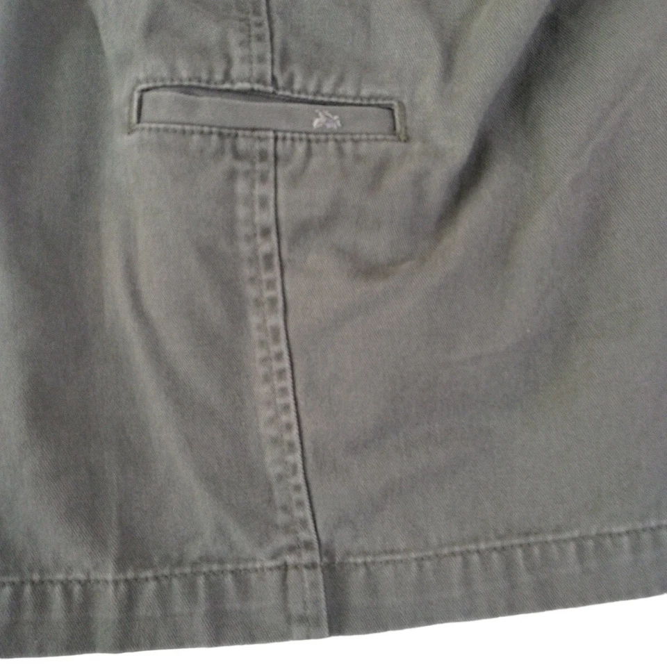 Pantalones Cortos Para Hombre Saddlebred Talla 42 Verdes Bolsillos Plisados Cinturón Lazos Informales Golf Foto 4 de 4