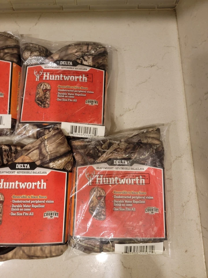 Huntworth Mossy Oak • Reversible • Delta Hunting Balaclava Hood • “NEW” 5- Total - Image 3 of 4