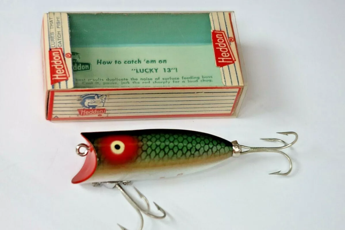 RARE Heddon Baby Lucky 13 2400 D 3/8 oz Fishing Lure
