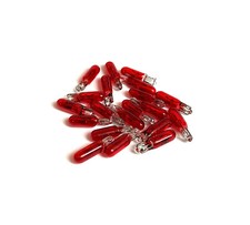 Red Fruit Machine Bulbs Arcade Quiz, Small 5mm T5-12v-1.2w Wedge Lamp 1-20Pcs