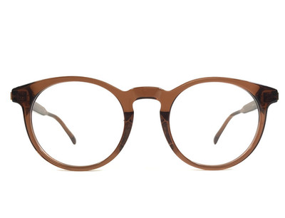 Dunhill Eyeglasses Frame DU0059OA 008 Transparent Brown Asian Fit 53-23-150