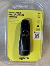Logitech R400 Laser Presentation Remote Control Black Brand New Sealed