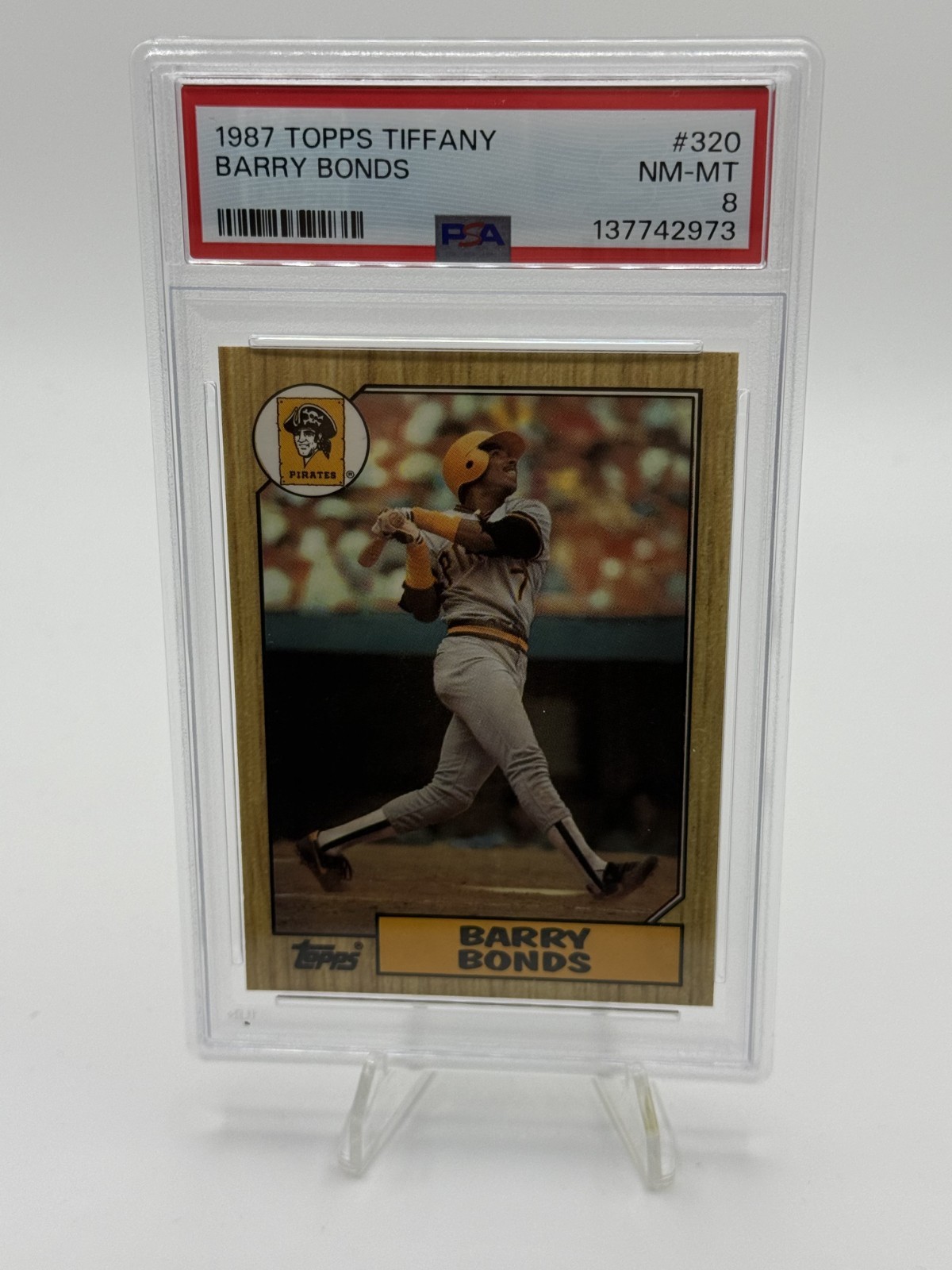 1987 Topps Tiffany Barry Bonds #320 PSA 8