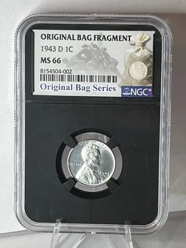 1943-D Lincoln Steel Wheat Cent, NGC MS 66