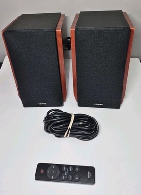EDIFIER R1700BTs Active Bluetooth Bookshelf Speakers 2.0 Wireless BROWN W/Remote