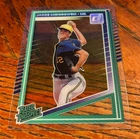 2025 Panini Donruss Clearly Acetate Jacob Misiorowski Rated Prospect #128 RC