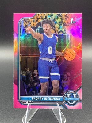 2021-22 Bowman University #37 Kadary Richmond Pink