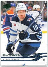 2025-26 Upper Deck Series 1 Holiday SP Green Foil #197 David Gustafsson Winnipeg