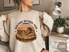 Badlands National Park Sweatshirt Travel South Dakota Trip Favorite Gift Tee