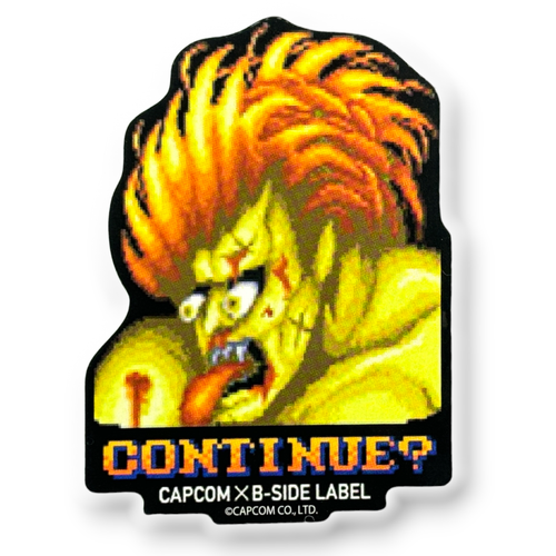 Street Fighter Blanka “Continue?” CAPCOM B-Side Label Sticker Japan ...