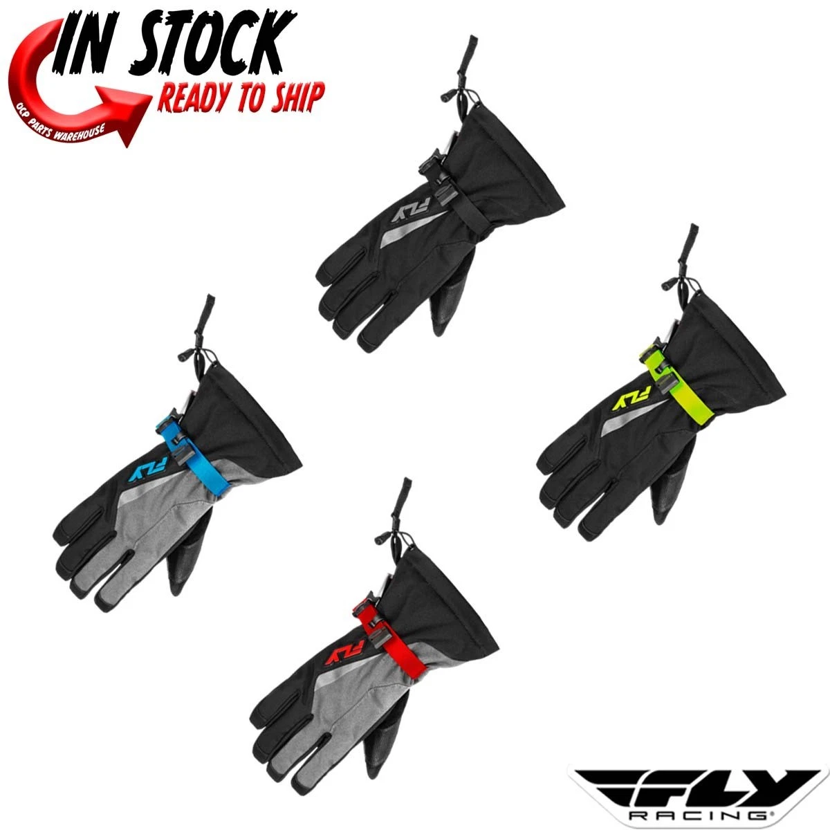 NEW! FLY RACING TITLE GAUNTLET GLOVE SNOW COLD WEATHER - PICK COLOR & SIZE