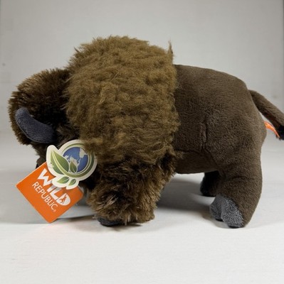 Wild Republic Bison Buffalo Plush Toy Realistic Soft Stuffed Animal Cute 10 