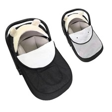 Winter Car Seat Cover for Babies - Keeps Baby Warm  Cozy, Universal Fit Black