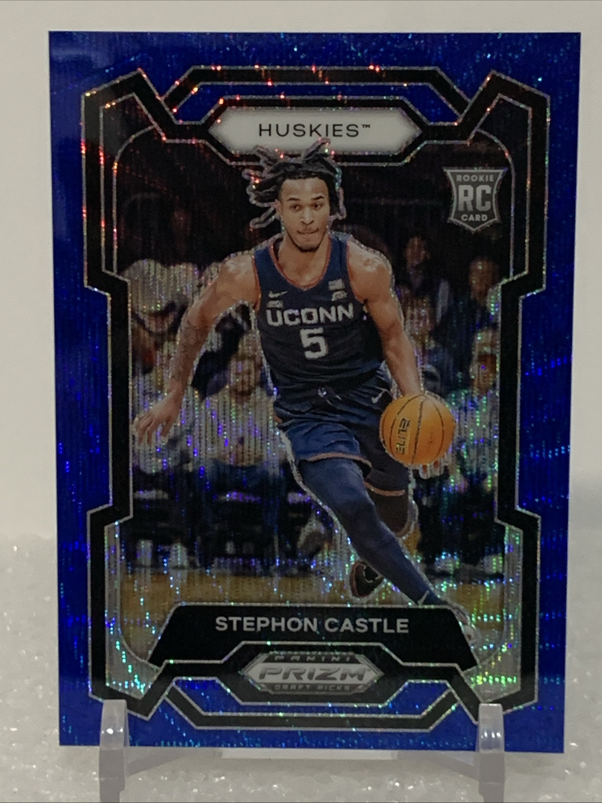 2024 Prizm Draft Picks - Blue Wave #17 Stephon Castle RC 76/249
