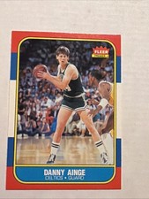 1986-87 Fleer Basketball #4 Danny Ainge RC Rookie Card Boston Celtics NM. rookie card picture