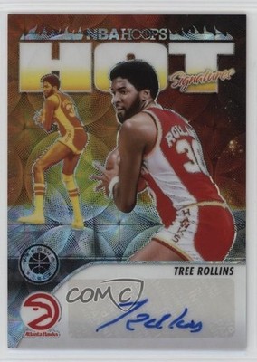 2023-24 NBA Hoops Premium Stock Hot Signatures Prizm 63/75 Tree Rollins Auto s5q