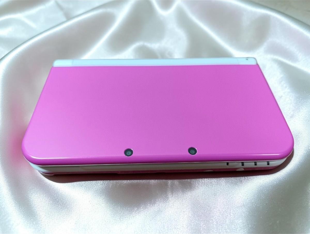 EXC] New Nintendo 3DS XL LL Pink White Console w/Charger Box