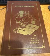 SUPER/SYSTEM by Doyle Brunson 2nd Edition HC A Course in Power Poker Goldberg