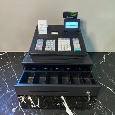Sharp XE-A407 Cash Register POS System with Drawer, Keys and Display (tested)