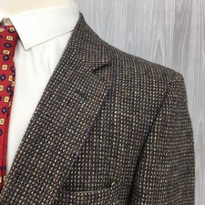 Stafford Men's 100 Wool Blazer 2 Button Sport Coat Size: 43R