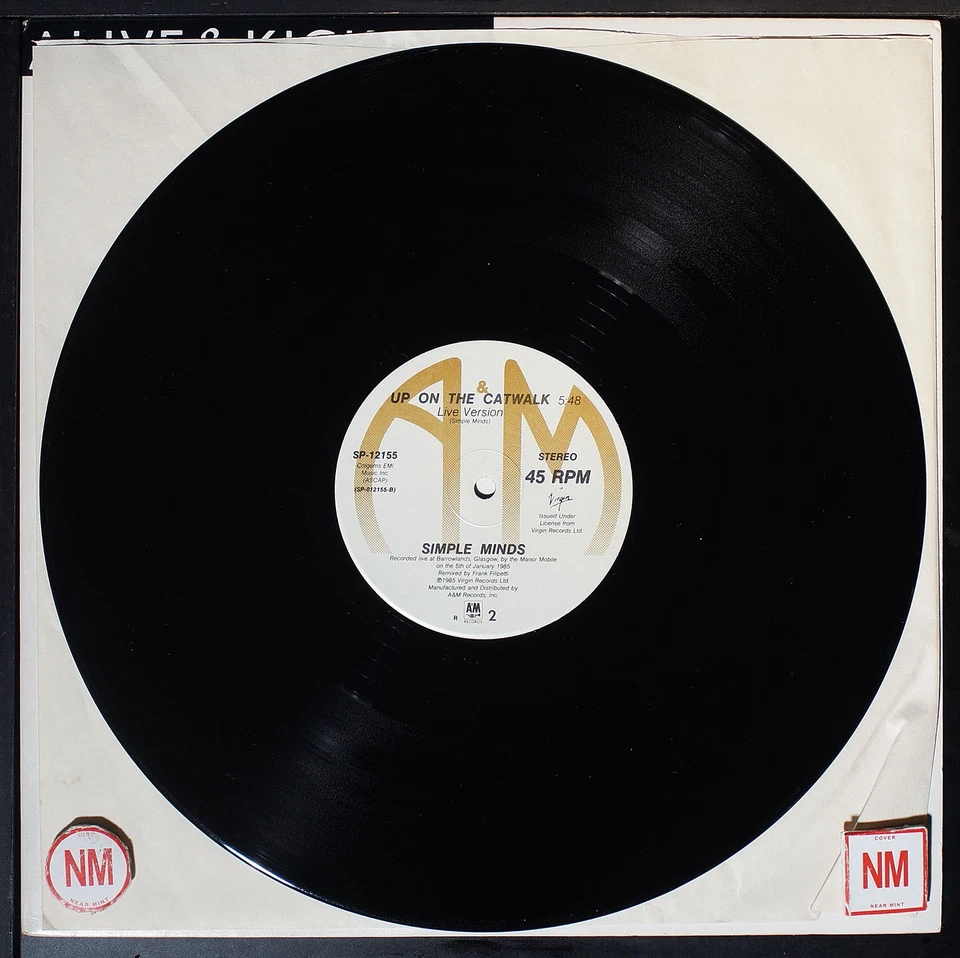 Simple Minds - Alive & Kicking (single) - 12" record [NHB4-055] USA - Image 4 of 4