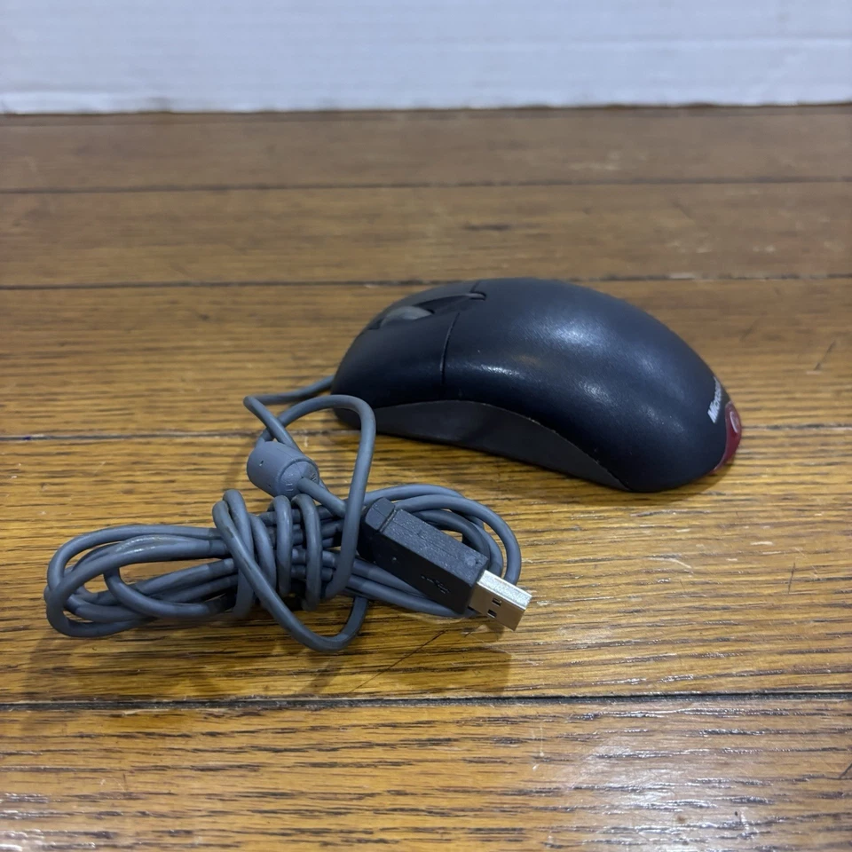 Microsoft Wheel Mouse Optical Black USB Mouse & PS/2 Compatible X08-99491 - Image 2 of 4